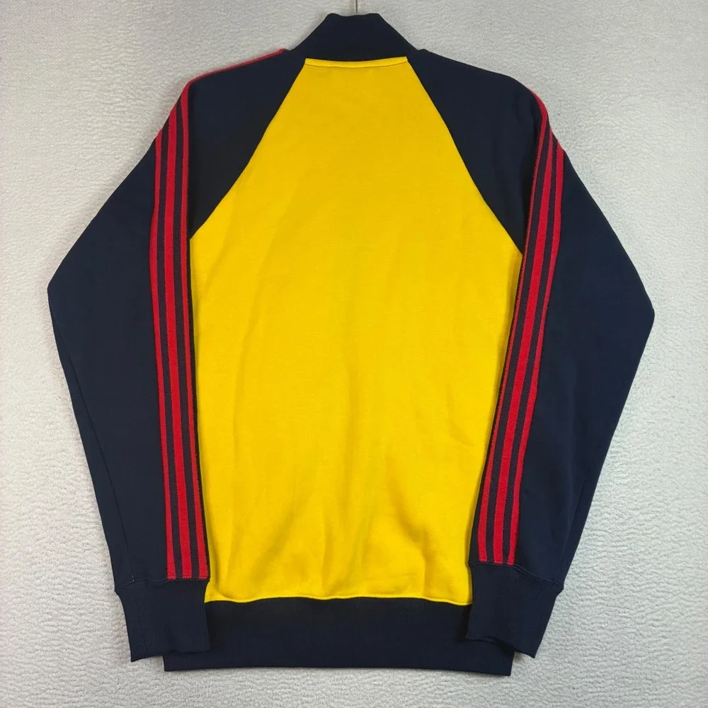 Adidas Arsenal FC Track Jacket Men S Yellow Blue Soccer Full Zip Sportswear Y2K